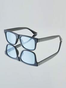 1 件男士时尚眼镜，全新酷炫独特 Y2K 音乐节嬉皮嘻哈风格街拍装饰礼物，适合旅行、VLOG、户外、骑行、舞台表演、派对