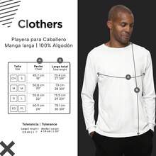 Set de 3 playeras manga larga de algodón - Multicolor - Ver 5