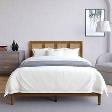 Home Design Skokie Platform Bed - Brown - View 1