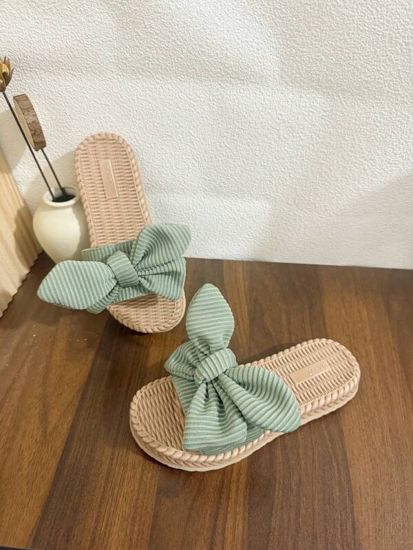 Sandalias romanas de lino tejido plano para niños, transpirables y cómodas para el uso al aire libre en verano