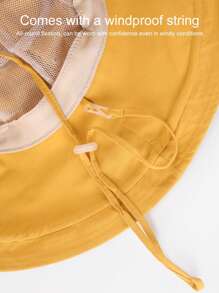 1 peça novo chapéu de balde de aba larga dobrável unissex, boné de proteção solar para caminhadas ao ar livre, acampamento e viagem, primavera/verão