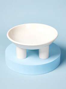 PETSIN 新款宠物碗，陶瓷高脚猫碗，开口大，三脚设计保护颈部，猫/狗食碗 - 彩色 - 查看 7