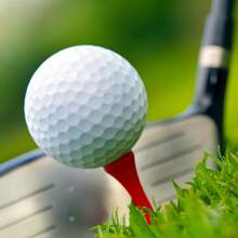 10/50/100个8.3厘米/3.26英寸白色木制高尔夫球钉，户外运动装备 - 彩色 - 查看 5