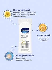 Vaseline 1瓶200毫升凡士林洋甘菊润肤乳，高纯度洋甘菊+矿物油，稳定修护保湿霜，适合换季时节敏感肌肤使用 - 體乳200ml 洋甘菊 - 查看 3