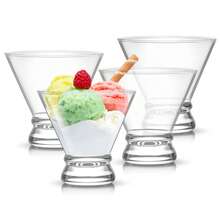 Stemless Martini Glasses Set Of 4, 7.5oz Liquor Drinking Glasses For Cocktail And Margarita, Bar Glass Cups, Glass Dessert Cups - Màu trong suốt - Xem 1