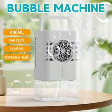 Máquina de Bolhas Recarregável Automática Tipo-C, Brinquedo Soprador de Bolhas Contínuo, Máquina de Bolhas para Palco, Acessório para Casamento ao Ar Livre, Presente de Aniversário, Brincadeira de Água ao Ar Livre, Brinquedo e Presente de Natal, Sem Fluido de Bolhas e Bateria Incluídos