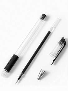 3 verschiedenfarbige Textmarker, tragbare Unterschriftenstifte, Lernbriefkugelschreiber, Büro-Kugelschreiber, sortierte Stift- und Gelspitzen, Schulmaterial, Schulanfang