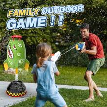 Rechargeable Water Blaster For Outdoor Play - Automatic Fill Water Sprayer Toy With LED Lights, 39ft Range, Pool Beach Summer Games For Kids Ages 8+ And Adults (Grey)
