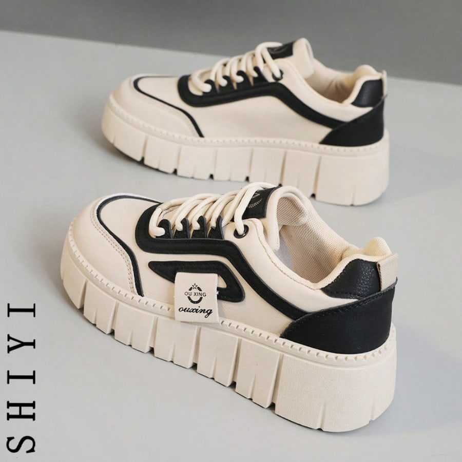 Nuevos Lanzamientos de Primavera 2025] Zapatos casuales para mujer, zapatos de plataforma para mujer, tenis blancos, zapatos deportivos cómodos, aume