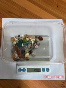 天然玛瑙水晶砾石 - 适用于水族馆、盆景和玻璃容器的装饰石 造景水族箱石 适用于水族馆的气石