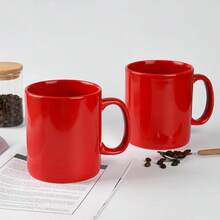 30oz Super Large Ceramic Coffee Mugs Large Handles Set Of 2 (Cobalto) - Red - View 3