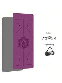 Yoga Mat Non-Slip, Pilates Fitness Mat, 0.6 Cm Thick Women's Yoga Mat, Exercise Mat For Home Exercise With Straps And Storage Bag - Multicolor - View 17