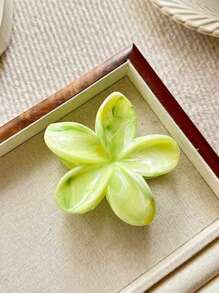 3pcs/1pc Women 7.6cm/2.99in Green, Magenta, Light Pink Ombre Large Flower Shaped Hair Clips, Fashion Versatile High-End Elegant Minimalist Headwear, Suitable For Daily Casual, Party, Commute, Beach, Ponytail, Bun Hairstyle, Washing Face, Makeup, Outfit Accessory, School Stuff, College Hair Accessories Fashion Hair Claw Clips Autumn Accessories Fall Winter For Vacation Outfits Woman