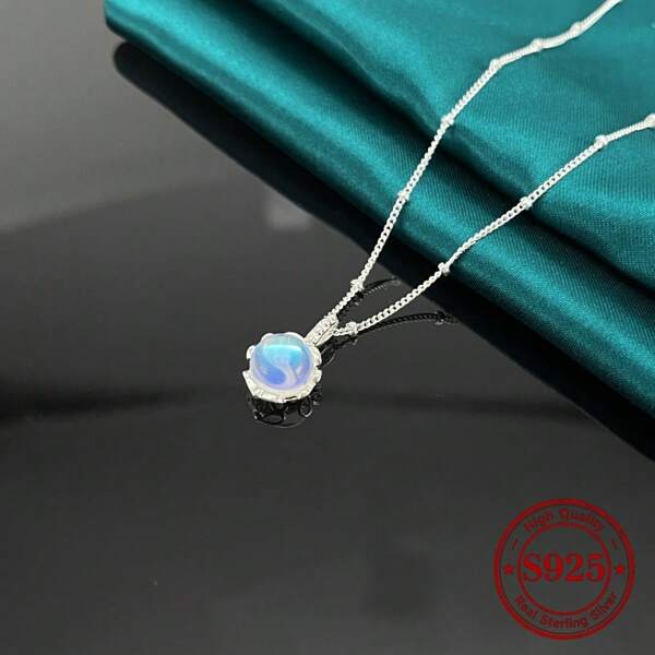 925 Pure Silver, Mermaid Tear Necklace, Women's Pendant, Simple Accessories, Hypoallergenic, Perfect Valentine's Day Gift, Anniversary Gift, Send Girlfriend, Send Friend, Have An Exquisite Gift Set