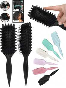 2025 新款卷发梳-卷发梳 定型卷发梳,适用于卷发,卷发梳,湿发,塑造和定型女士卷发 - 彩色 - 查看 3