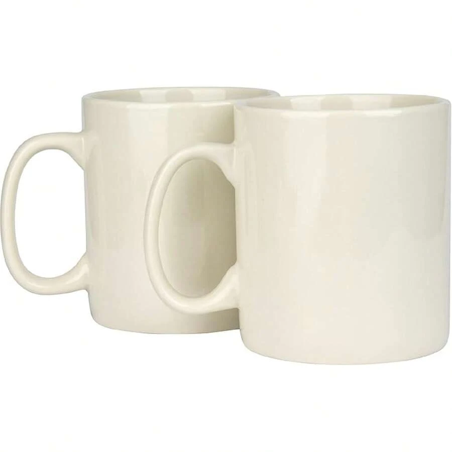 30oz Super Large Ceramic Coffee Mugs Large Handles Set Of 2 (Cobalto) - Cream - View 1