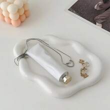 1 pieza Bandeja decorativa de plástico ABS de gran tamaño, plato para joyas, bandeja de almacenamiento para collares, relojes y pulseras, decoración para el hogar, ideal para manualidades de joyería, arte de uñas y elaboración de pulseras, excelente para el hogar, comedor, camping al aire libre, fiestas, oficina, Día del Padre, Día de la Madre, regalos para amigos, novio, novia, familia, maestros, colegas, organizador de almacenamiento para mujeres, artículos esenciales de viaje, regreso a la escuela, dormitorio