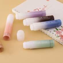 1 pieza / 2 piezas / 4 piezas Adhesivo en barra de alta viscosidad y color moraní, material escolar DIY y manualidades, adecuado para trabajos de oficina, regreso a la escuela, útiles escolares