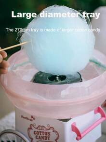 SCISHARE 500W Retro Cotton Candy Maker, Comes With Cotton Candy Sticks And Sugar Scoop, Easy To Use And Clean, Perfect Home Appliance For Kids Parties, Halloween, Christmas, Birthdays, Family Entertainment (Cotton Candy Maker) - EU F Type Plug(220-240V) - View 10
