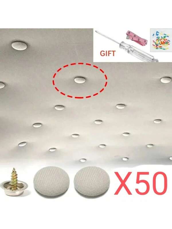 50Pcs New Car Interior Ceiling Cloth Fixing Screw Car Roof Fixed Buckle Snap Rivets Retainer Automotive Headliner Repair Button