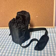 1 件水杯套，隔热水杯套，斜纹水瓶单肩包，水杯袋，可斜挎水瓶套，适用于户外、露营