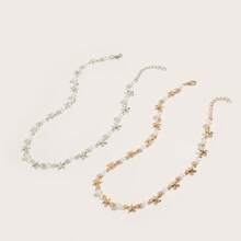 1 Stück Boho-Stil handgemachte goldene Halskette mit Kunstperle und Seestern, einfache elegante Halskette mit hochwertiger Ausstrahlung, geeignet für den täglichen Gebrauch, Strandurlaub, Dates, Geschenk für Familie/Freunde