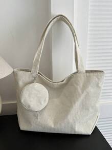 Bolso de mujer casual y de moda, versátil para el uso diario, de gran capacidad, con un monedero circular
