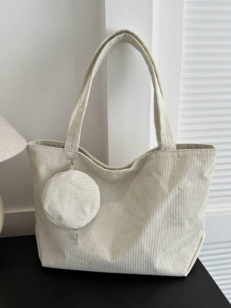 Bolso de mujer casual y de moda, versátil para el uso diario, de gran capacidad, con un monedero circular