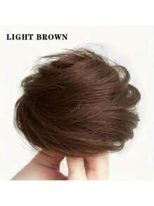 1 pezzo Estensione capelli sintetica per chignon spettinato, pratica pinza per capelli adatta a vari stili, utilizzabile in tutte le stagioni, per uso quotidiano, accessorio per capelli, fermacode, elastici per capelli, elastici in gomma