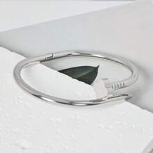 DAILI 1-3 piezas Brazalete de trébol de cuatro hojas con baño de oro de 18K, acero inoxidable, de moda, apto para fiesta, uso diario, estilo europeo y americano, personalizado, generoso, pulsera de lujo con circonita cúbica, conjunto de joyería de boda, regalo para chicas, mujeres, familiares