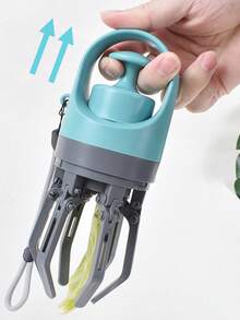 1 件宠物粪便铲，便携式户外狗屎铲分配器（附带 1 卷随机颜色垃圾袋） - 彩色 - 查看 5