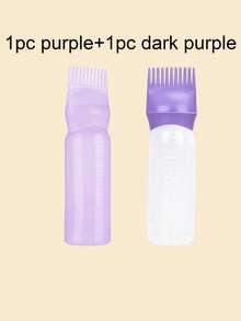 1/3 件沙龙发油涂抹瓶专业美发染发梳瓶理发店美发师染色用品发油涂抹器、发油瓶、发油瓶、发根梳涂抹瓶、发根梳涂抹瓶染发剂涂抹刷用于发根梳颜色带刻度尺、理发店美发产品和配件美容旅行必需品