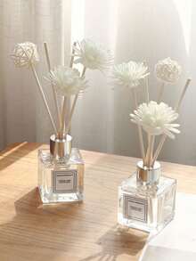 1 Stück duftfreie Duftstoffölgetrocknete Blumen-Rattanstäbe, Sandelholz-Räucherstäbchen für Zuhause, Raum, Toilette, Lufterfrischer, Aroma-Diffuser, Aromatherapie, Raumduft, Diffusor, Geschenk, Wohndekoration