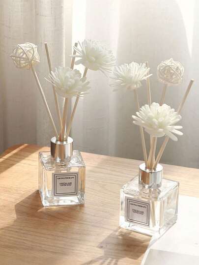 1pc Scent-Free Fragrance Oil Dried Flower Rattan Sticks Sandalwood Incense Sticks For Home Room Toilet Deodorizer, Aroma Diffuser,Aromatherapy,House Freshener,Diffuser,Gift,Home Decor Gifts Birthday Graduation