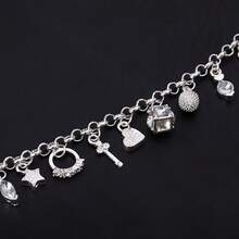 Temperament Fashion Thirteen Pendant Bracelet Women's Multi-Element Fashion Simple Jewelry - Bông tuyết vàng - Xem 5