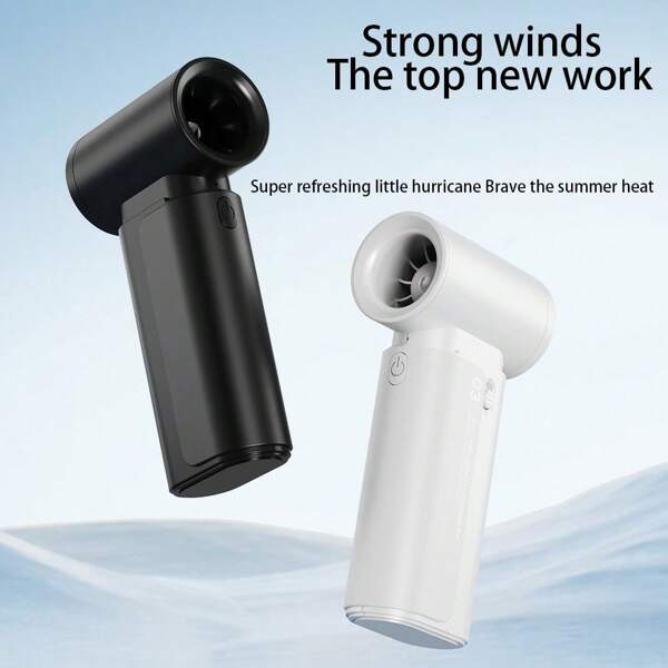 Tinsol 1 szt. Kompaktowy mini wentylator, bateria o długiej żywotności, ładowanie przez USB, 3-stopniowe ustawienia prędkości, odpowiedni dla mężczyzn i kobiet, do wędrówek pieszych/biwakowania, podróży wewnątrz/na zewnątrz i codziennego użytku