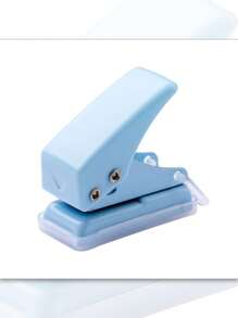 1 pezzo Mini Perforatore monoforo, può perforare 10 fogli alla volta, risparmia fatica per rilegatura documenti, adatto per uso domestico, studenti, ufficio, album fotografici, scrapbook, segnalibri, archiviazione lettere, design carino minimalista, ottimo regalo per il ritorno a scuola, perforatore pratico, forniture scolastiche