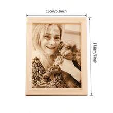 定制照片礼物 - 上传照片用于定制雕刻木制相框，创意独特的圣诞节、生日、周年纪念、婚礼、情人节、家居装饰礼物