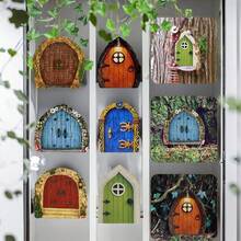 6 Peças - Acessórios Decorativos Externos para Portas de Fada em Árvores, Jardins de Pátio de Fadas em Miniatura, Porta e Janela de Fada Criativas para Decoração de Árvore, Arte de Jardim, Escultura de Jardim, Acessórios de Decoração Externa, Conjunto de Acessórios de Mini Jardim de Fadas, Portão Decorativo de Fada, Ponte e Poço de Água, Decoração de Paisagem em Miniatura Ponte para Lago, Estátua em Miniatura para Decoração de Plantas em Vaso, Bonsai, Terrário