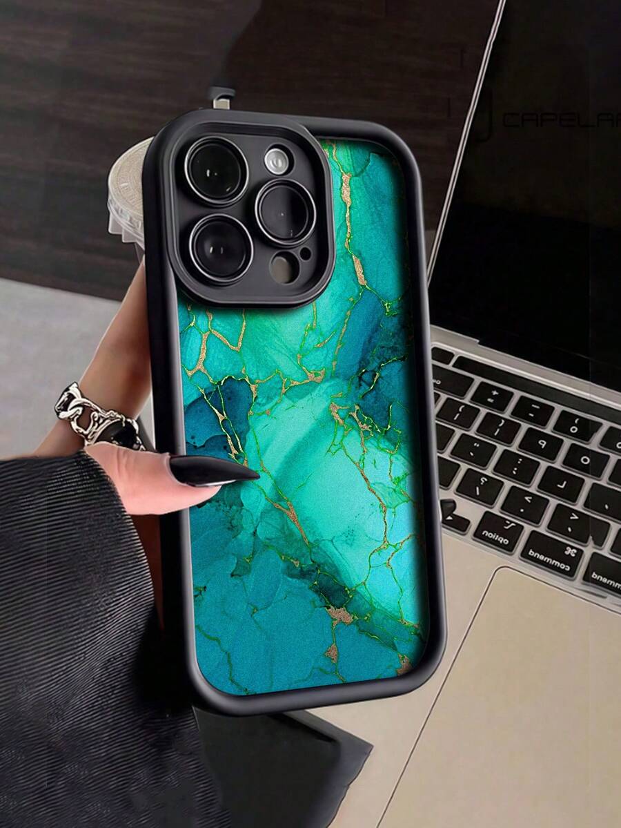 大理石纹凹槽加厚防震印花软手机壳，适用于 16/16Pro/16ProMax/16Plus/15/XR/7/8/15ProMax/12ProMax/13ProMax/14ProMax、13/14/11/12P/14、Galaxy A13 4G、A22、A21S、A51 4G、A52、S22 Ultra、A33 5G、A53、A14、A23、S23 Ultra、S24、A14、A15、S23、A73