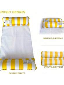 1Pc,Inflatable Swimming Ring, Water Sofa, Foldable, Water Toy, Hammock Water Sofa, Suitable For Sea, Swimming Pool, Outdoor Sunbathing, Inflatable Toy, Swimming, Outdoor Toy, Beach Holiday Toy - Multicolor - View 9