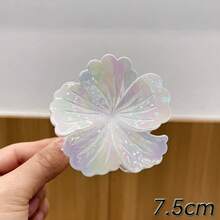 Claw Clips 1pc Gradient Shell Hairpin Holiday Style Hair Accessories Summer Ocean Large Hair Grab Hair Accessories Hair Claw Headdress Sea Accessories Hair Clips, School Stuff, College - Multicolor - View 14