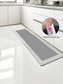 1 pièce Tapis de sol de cuisine amélioré en boue de diatomée, tapis de sol super absorbant avec fond anti-dérapant, séchage rapide pour salle de bain, salon, grand tapis absorbant, tapis de sol de lessive, tapis d'entrée, tapis de course lavable pour la maison pour couloir, décoration de la salle