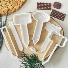 Polymer Clay Cutters For Herb And Vegetable Plant Markers - With Alphabet & Number Stamp Ideal For DIY Fruit, Flower, And Seed Labels, Herb Signs, Name Plates, Garden Tags. Essential Clay Tools For Garden Decoration