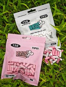 150 个/包全新预卷香烟过滤嘴、包装过滤嘴、便携式香烟过滤嘴、手工制作的预卷过滤嘴、吸烟配件、烟草配件，是送给朋友和家人、圣诞节、万圣节、情人节、母亲节、父亲节、生日、派对的绝佳礼物 - 彩色 - 查看 4