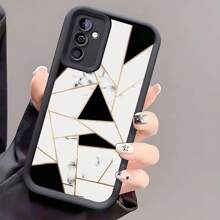 Funda protectora de teléfono antideslizante y gruesa con diseño de bloques de color, compatible con iPhone, Honor, Redmi, Galaxy