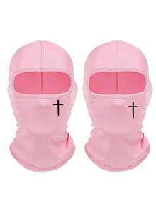 2pcs Unisex Balaclava Ski Mask Face Cover Anti-UV Anti-Wind, Suitable For Daily Wear, Outdoor Travel, Hiking, Skiing - Multicolor - View 30