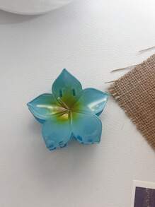 6 Pezzi Fermagli per capelli con fiore a 5 petali per donne, fermagli per capelli alla moda per vacanze al mare, per la parte posteriore della testa