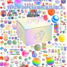 3 件/24 件/36 件/52 件随机烦躁玩具神秘礼盒惊喜烦躁套装抗压力缓解玩具奖品盒、赠送、礼品奖品盒、赠送、派对/复活节礼物、神秘珠宝盒、礼物、便宜