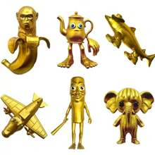 Drôle de modèle de poupée en 3D personnalisée, homme bâton, poupée de requin avec chaussures, ornements de bureau, décoration d'intérieur, figurine d'action mignonne et à collectionner
